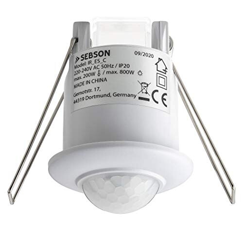 SEBSON PIR Sensor Outdoor IP65, Surface Ceiling Wall Mounted, LED Light