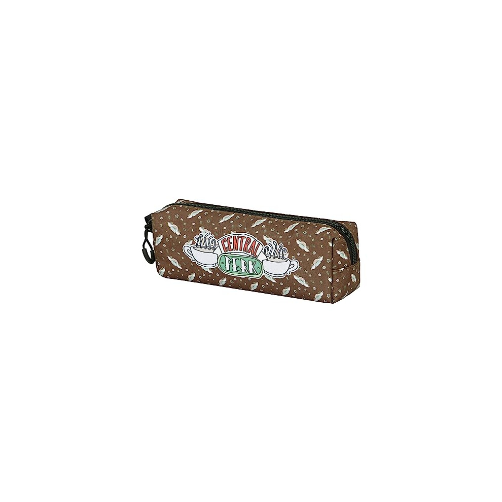 Central Perk-2.0 FAN Square Pencil Case, Brown, 21 x 8 cm