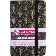 Cuaderno - Bocetos - Dibujo - Notas - 9x14cm - 80 páginas - Cubierta art déco