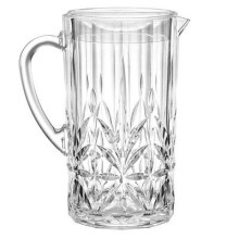 Glass Crystal-Look Acrylic Jug with Lid