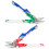 Tools Pliers, Offset Left and Right, with Durable Grip, 2 Pack (LXHT14348) 2