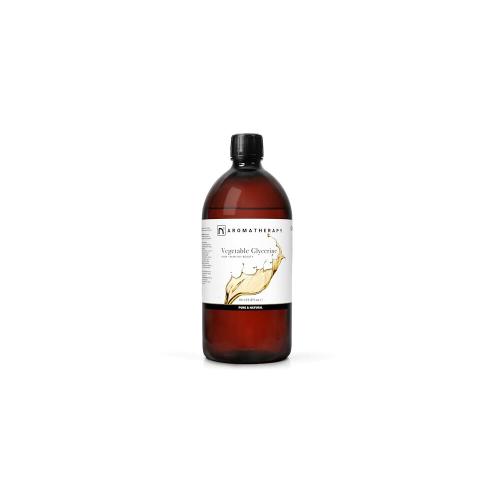 N2 Aromatherapy Vegetable Glycerine - 1L (1000Ml) - For Skin, Face, Hair, Scars, Nails, Body - Natural Skin Care, Carrier Oil, Diy Beauty And Aromatherapy