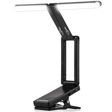 Rechargeable LED Music Stand Clip-on Light Music Stand with Clamp 10 LEDs Bright Foldable Cordless Portable Light 2 Modes 6 Hours Duration, CY0240