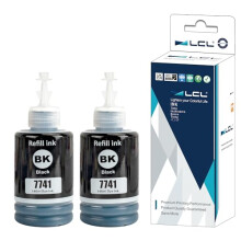Compatible Ink Bottle Replacement for Epson 774 T7741 T774120 140ML ET-3600 Workforce ET-16500 ET-4550 (2PK Black Pigment 140ML)