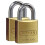Abus Brass Padlock 65/20 Twins Set 2 pieces, 35114 1