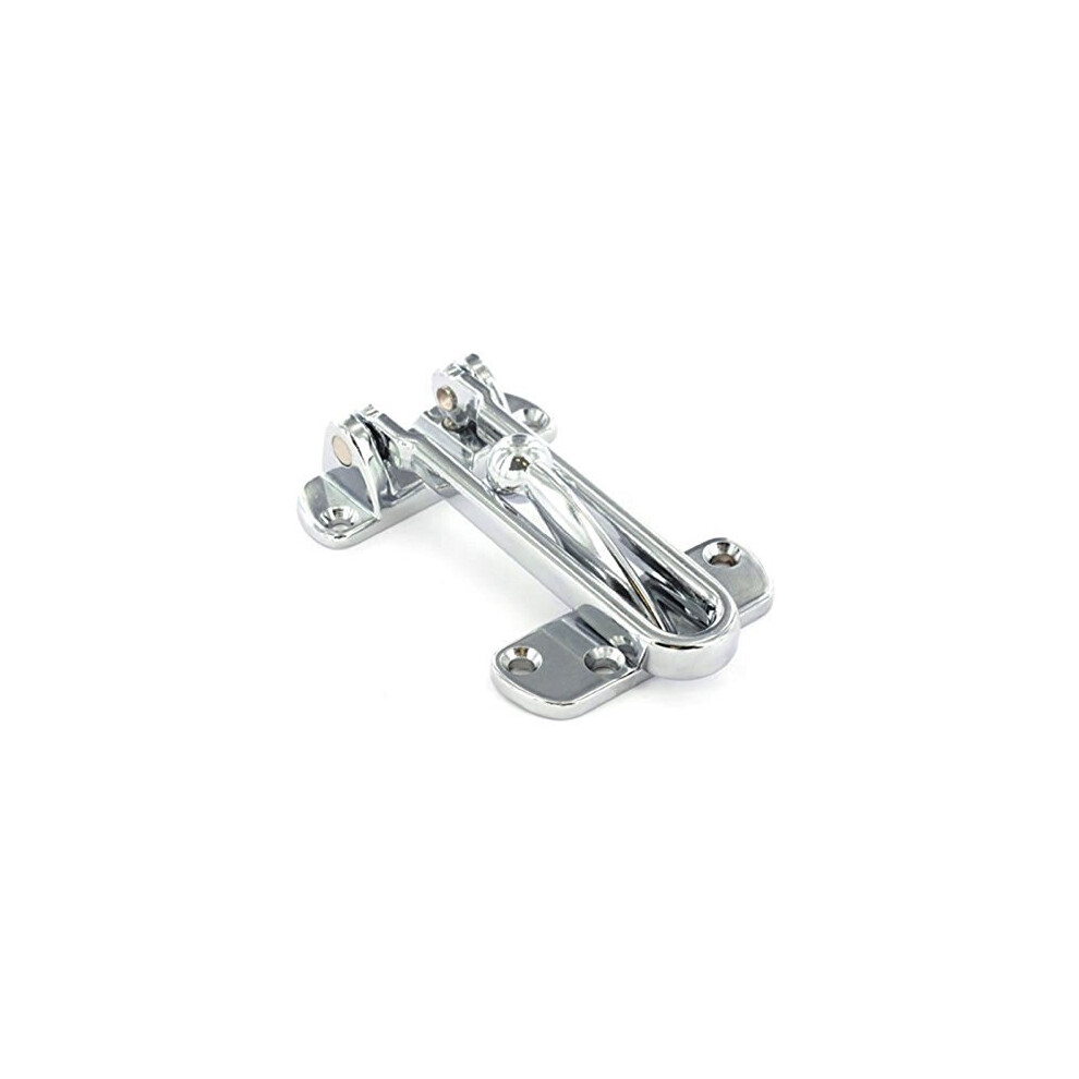 Chrome Plated - Front Door Security Chain Restrictor Heavy Duty Strong Home Safety 9074710089663