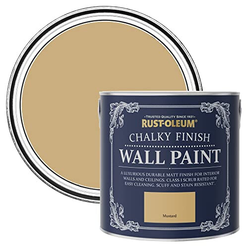 Rust-Oleum Yellow Matt Emulsion Wall Paint - Mustard 2.5L