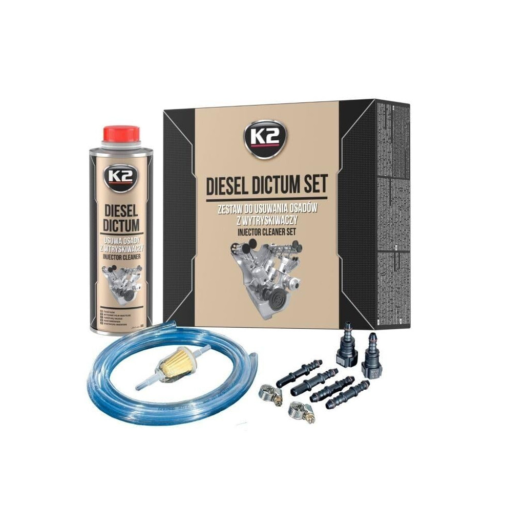 Diesel Dictum Injector Cleaner Set Removes Dirt Deposits Injection Nozzle Flush 500Ml 5906534814906