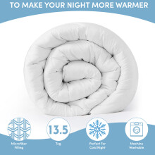 (13.5 TOG, Super King) Ultra Warm Duvet Quilt Breathable Anti Allergy Duvet Tog 4.5 10.5 13.5 15 Tog All Season Duvets