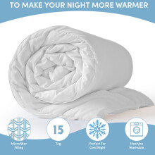 (15 TOG, King) Ultra Warm Duvet Quilt Breathable Anti Allergy Duvet Tog 4.5 10.5 13.5 15 Tog All Season Duvets