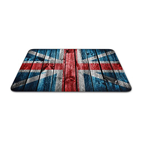 Cool Union Jack Mouse Mat Pad - Wooden Effect Flag Fun Gift PC Computer #8312 1