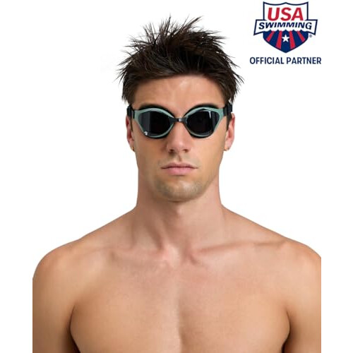 Arena Unisex Goggles Air Bold Swipe, Clear-White-Black 2