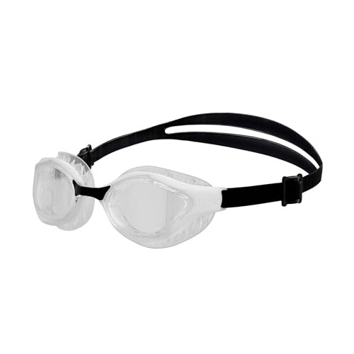 Arena Unisex Goggles Air Bold Swipe, Clear-White-Black