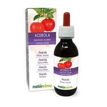 Acerola (Malpighia glabra) Fruits Alcohol-Free Mother Tincture Naturalma | Rich in Vitamin C | Liquid Extract Drops 120 ml | Food Supplement | Vegan