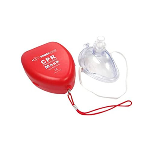RS-6845 Red CPR Mask Hard Plastic Carrying Case