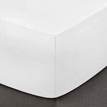 Fitted Sheets - 100% Egyptian Cotton - 200 Thread Count - 40cm Depth - White - Double