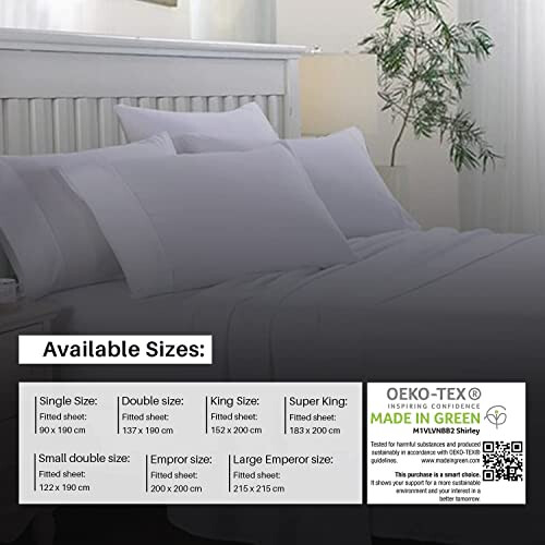 Fitted Sheets - 100% Egyptian Cotton - 200 Thread Count - 40cm Depth - White - Double 1