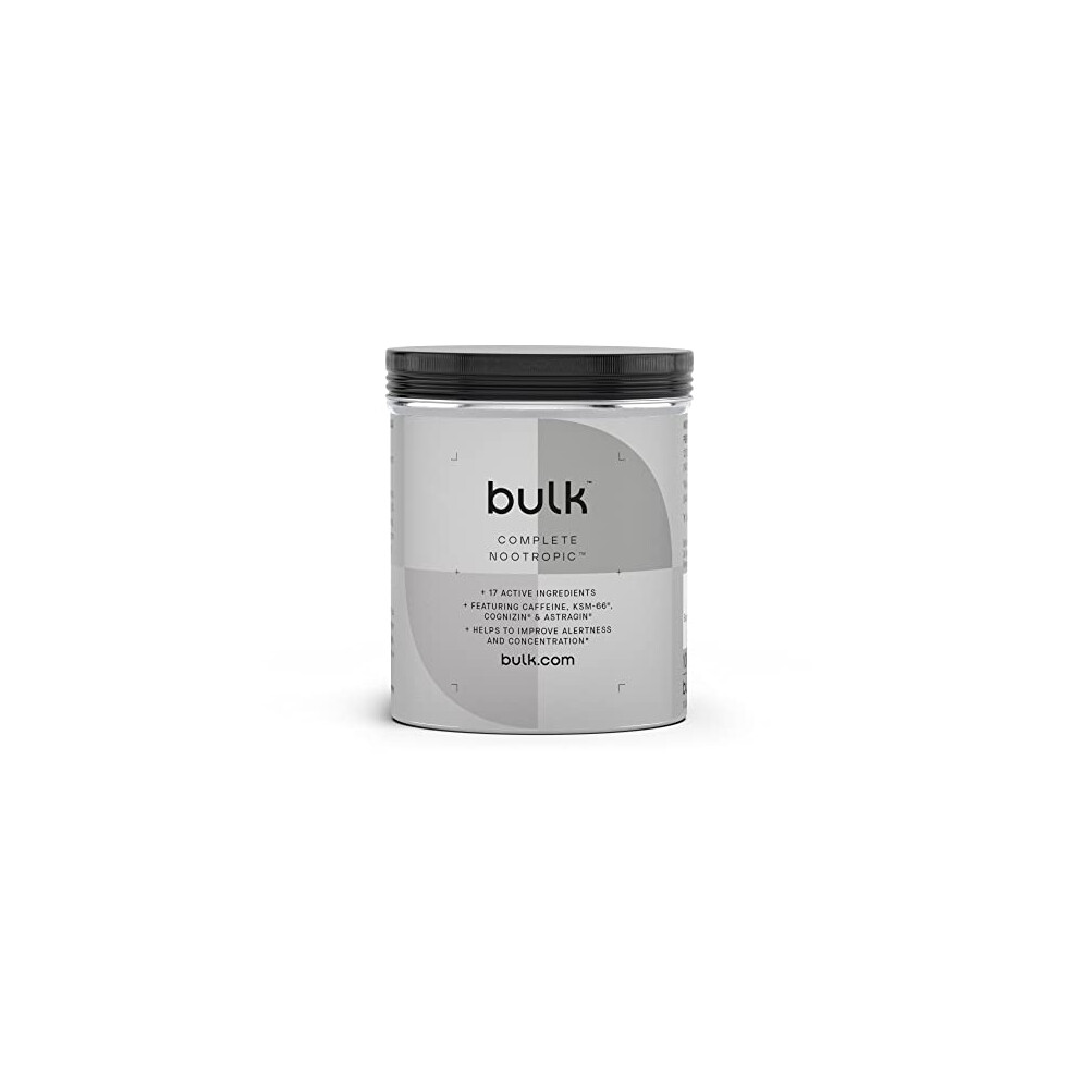 Bulk Complete Nootropic Capsules, Pack Of 180, Packaging May Vary