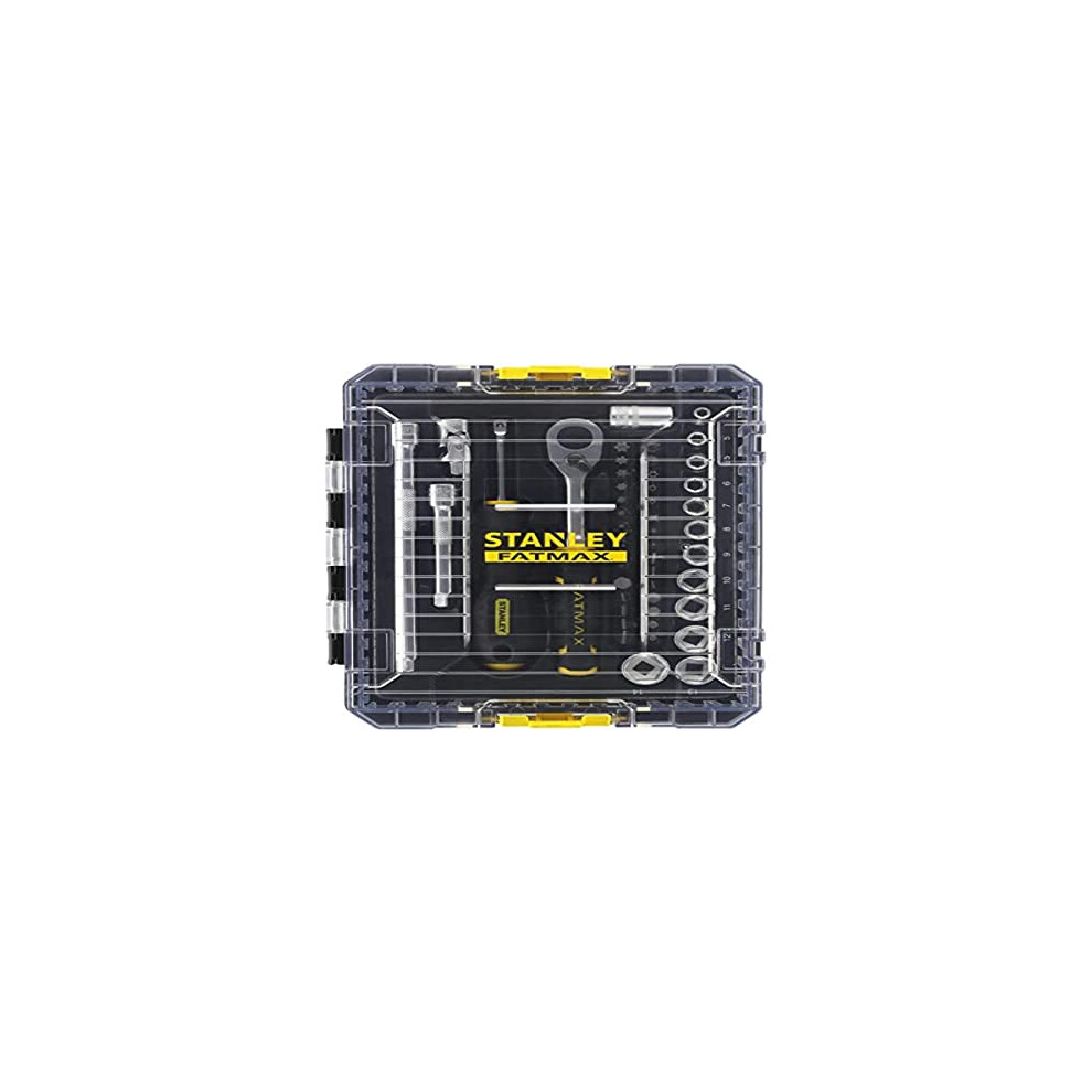 Stanley Fatmax 48-Piece 1/4In M Pro-Stack Socket Set For Mechanics