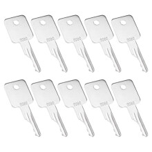 10PCS D250 Ignition Starter Keys 307852A1 6693241 6709527 Compatible with Terex Compatible with Grove Compatible with JLG Forklift Trencher Loader