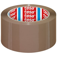 Rolls 4195 PP Packing Tape (66 m x 50 mm) Parcel Tape Brown, 1 Unit