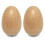 SHA28-NT Wooden Egg Shakers Natural One Pair 2