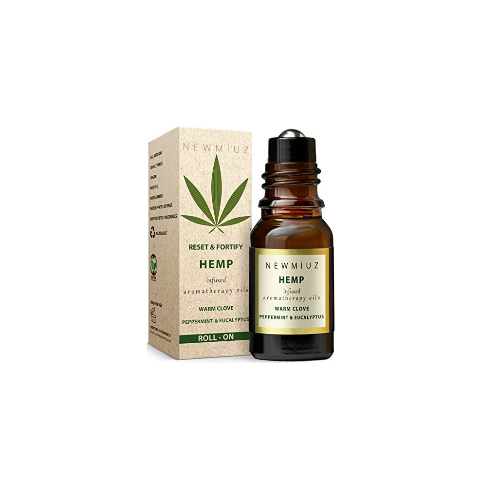New Miuz Migraine Stick Headache Roll On 300Mg Hemp Peppermint Eucalyptus Clove & Arnica Aromatherapy Grade Essential Oils For Head Ease Destress Gifts For