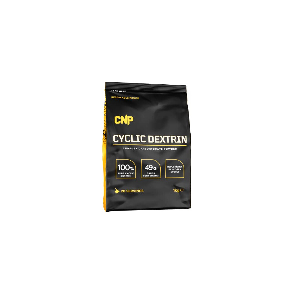 Cnp Professional Cyclic Dextrin, Complex Carbohydrate Powder, Replenishes Glycogen Stores, 49G Carbs, 20 Servings, 1Kg Pouch, Unflavoured