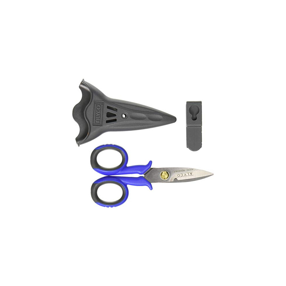 108215 - Scissors For Electricians 145 Mm + Shock-Resistant Abs Plastic Cover, Blue 8421504082156