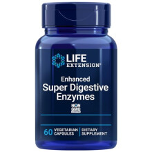 Life Extension, Enhanced Super Digestive Enzymes, High Dose, 60 Vegetarian Capsules, Laboratory Tested, Non GMO