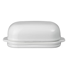 James Martin Cook Butter Box, 710g, Length: 20cm, Width: 10cm, Depth: 7cm, White