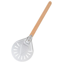 Pizza Turning Peel, 7 inch Non Stick Pizza or Cake Server, Pizza Paddle Peel with Dismountable Wood Handle, Cook Pizzas Like a Professional