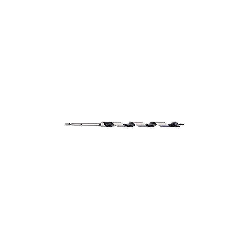 Trend Snappy 13Mm Diameter Auger Bit For Deep Hole Drilling, 155Mm Length, Carbon Steel, Single Flute Spiral, Quick Release Drill System, Snap/Ab/13