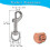 12 Pcs Trigger Clips Clasp, 5cm Zinc Alloy Swivel Eye Snap Clip Hook for Dog Lead, Pet Leashes, Men Keyring, Key Chain, Hiking 2