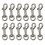 12 Pcs Trigger Clips Clasp, 5cm Zinc Alloy Swivel Eye Snap Clip Hook for Dog Lead, Pet Leashes, Men Keyring, Key Chain, Hiking 1