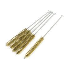 Brass Wire Tube Brush Cleaning Tool 15mm x 30cm 5 Pieces
