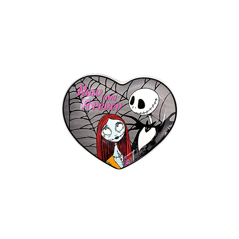 The Nightmare Before Christmas Multicoloured Ceramic Heart Shaped Trinket Tray VC700681L