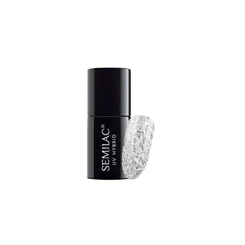 Semilac Silver 292 Shimmer Nail Uv Gel Polish | Long Lasting And Easy To Apply | Soak Off Uv/Led | Perfect For Home And Professional Manicure And Pedicure 7