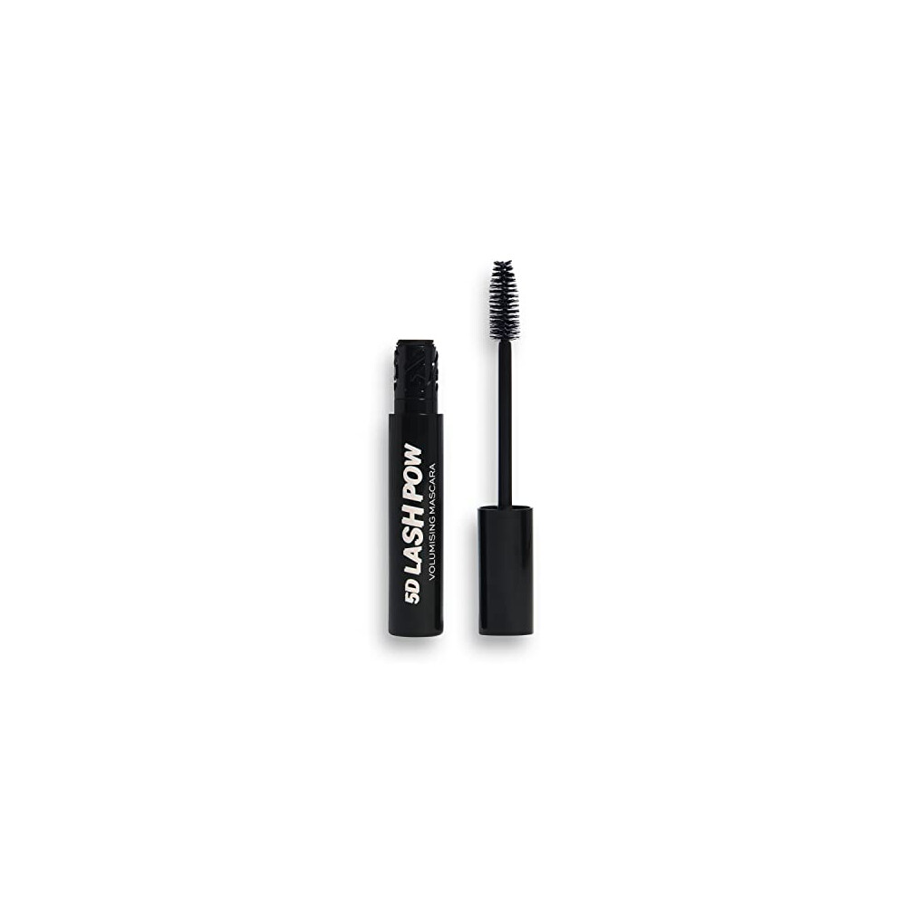 Makeup Revolution , 5D Lash Pow Mascara, Volumusing & Lengthening Formula, Black, 12.2Ml