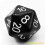 Bescon Jumbo D20 38MM, Big Size 20 Sides Dice Solid Black, Big 20 Faces Cube 1.5 inch 2