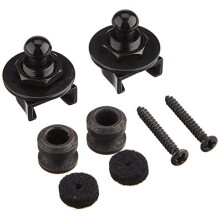 SECURITY STRAP LOCKS Guitar Strap Holding System Set Black