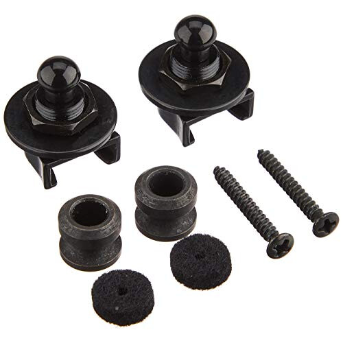 Fender SECURITY STRAP LOCKS Guitar Strap Holding System Set Black