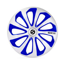 SP 1575SVBLC Set Sparco wheel covers Sicilia 15-inch silver/blue/carbon