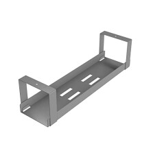 Under Desk Cable Management Tray, Cable Basket for Extension Blocks, Self-Adhesive or Screw-fix, Regain Wasted Space & Improve Appearance - Grey