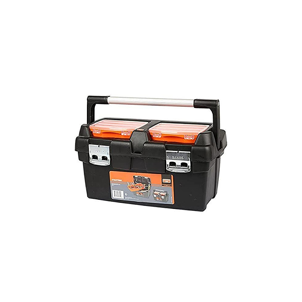 Bahco 4750Ptb50 Plastic Tool Box, Multi-Colour, 500 X 295 X 270 Mm