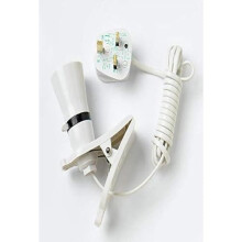 BH07491 White Clip On Light Heavy Duty Plastic with 13amp Plug