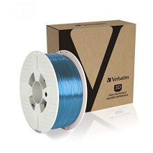 3D-filamentti - VERBATIM - PET-G - 1,75 mm - 1 kg - Läpinäkyvä sininen