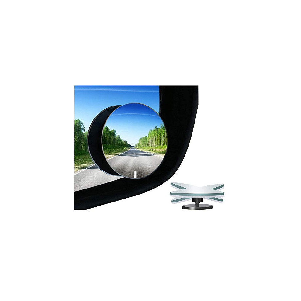 Blind Spot Mirrors Car Blind Spot Mirror Upgrade Convex Wide Angle 360 Degree Rotating Adjustable Stick On Rear View Parking Mirror For All Cars Suv 619988935800