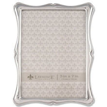 710257 Silver Metal Romance Picture Frame, 5 by 7-Inch, Silver