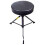 PURE GEWA Drummer Thrones round seat DT-90 black, adjustable height, single braced 1